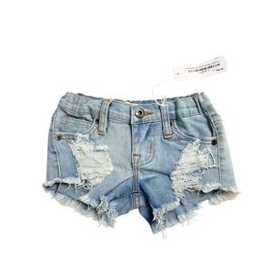 New! Play Six distressed denim shorts